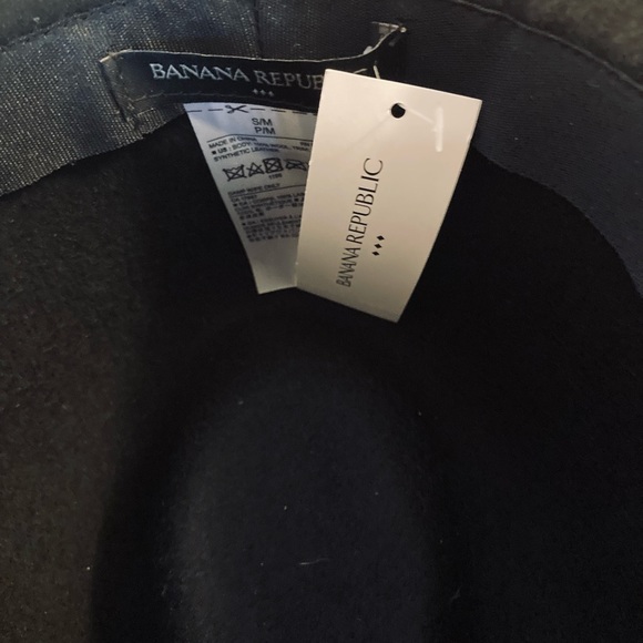 NWT Banana Republic Black Felt Hat - Picture 3 of 4